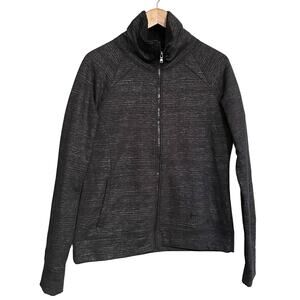 Under Armour Jacket‎ Cold Gear Zip up Semi-Fitted Thick Fleece Lines Large EUC